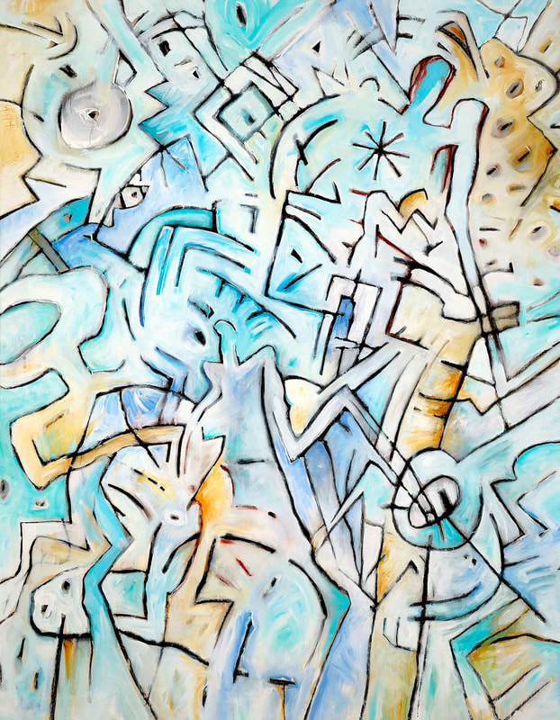 Vie passe vite, Winterreise 6, 140 x 180cm, Kohle & Acryl auf LW, 1992